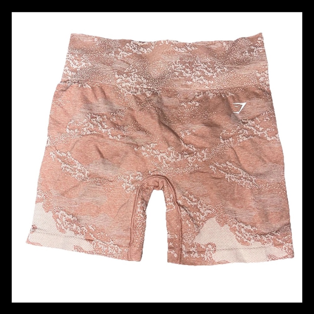 Gymshark Adapt Camo Seamless Shorts Misty Hazy Pink L Athletic Athleisure Sports